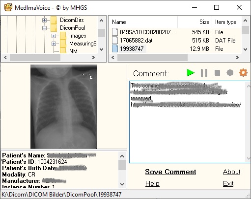 MedImaVoice Screenshot